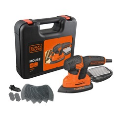 Black and Decker - Levigatrice Mouse 120W in valigetta con 9 accessori - KA2500K
