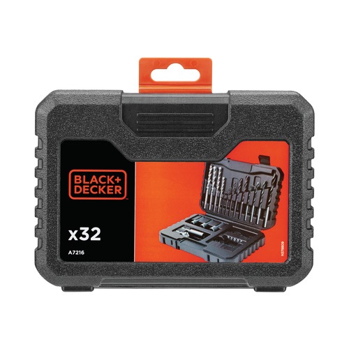 Black And Decker - Set 32 pezzi per forare ed avvitare - A7216