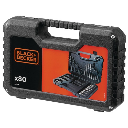 Black and Decker - Set 80 pezzi per forare ed avvitare - A7219