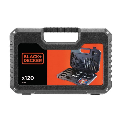 Black and Decker - Set 120 pezzi per forare ed avvitare - A7220