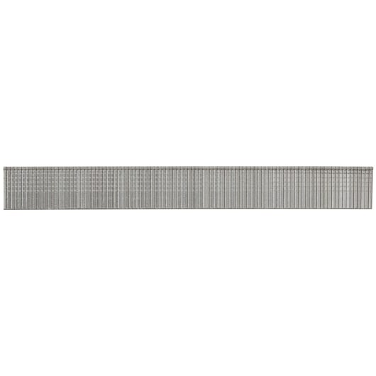 Photo of BLACKDECKER BDCT12N narrow silver staple strip, shown from side on white background.