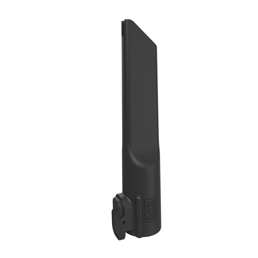 BLACKDECKER BSV525BLP crevice tool accessory, black, side angle, for vacuum cleaners.