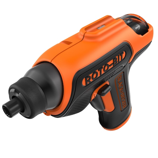 Top-side view of the BLACK+DECKER 3.6V Roto-Bit Cordless Screwdriver.