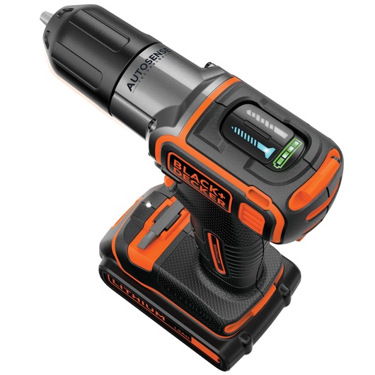 Trapano/Avvitatore Autosense™ 18V Litio in valigetta con doppia batteria e caricabatterie rapido