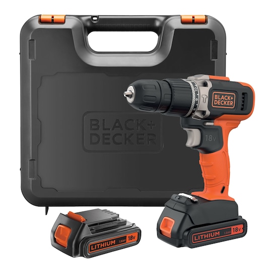 Trapano/Avvitatore a percussione 18V Litio con doppia batteria in valigetta