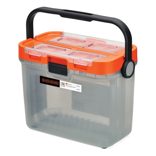 Trapano avvitatore a percussione da 18 V, 2 batterie da 1,5 Ah, caricabatterie da 400 mA e 78 accessori con scatola piatta