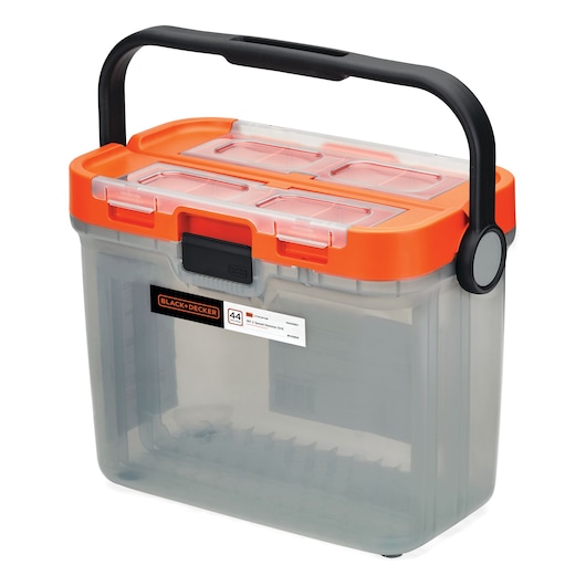 Trapano avvitatore a percussione 18V con 1 batteria 1,5Ah, caricabatterie e 44 accessori in organizer