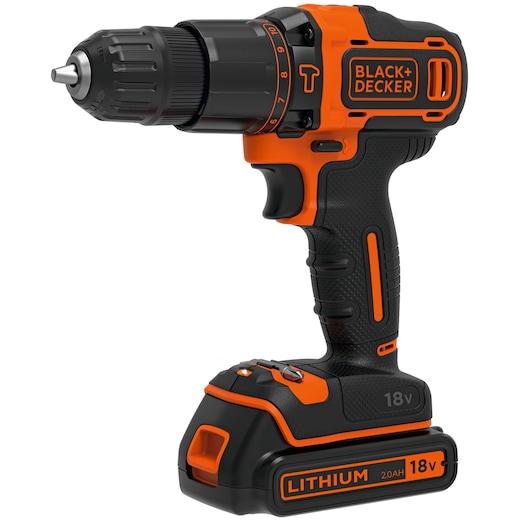Trapano/Avvitatore a percussione 18V Litio con doppia batteria 2.0Ah in valigetta