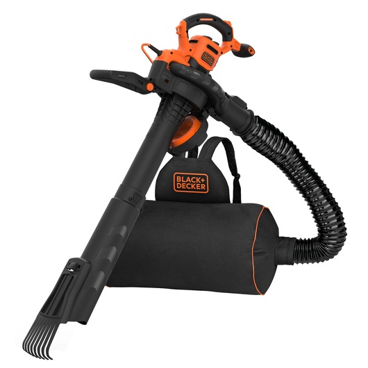 Soffiatore/Aspiratore/Trituratore a filo con ZAINO e RASCHIETTO per i detriti più ostinati 3000 W