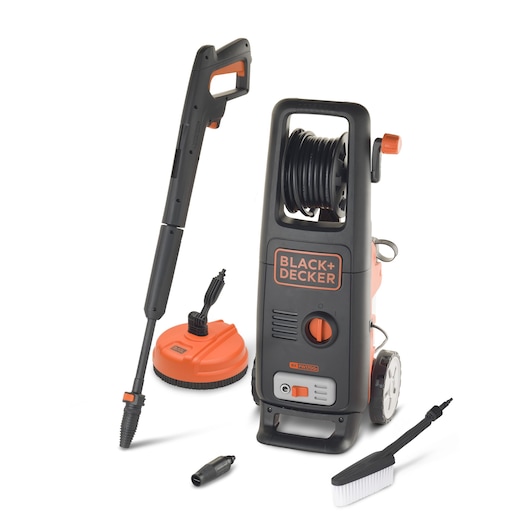 1700W Idropulitrice ad alta pressione con Mini Patio Cleaner e spazzola fissa