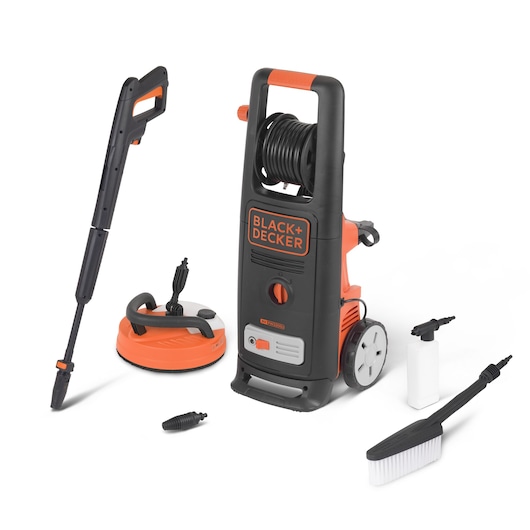 2200W Idropulitrice ad alta pressione con Patio Cleaner Deluxe e spazzola fissa