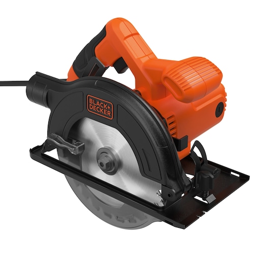 High-angled view of the BLACK+DECKER 1200W 165mm Circular Saw.