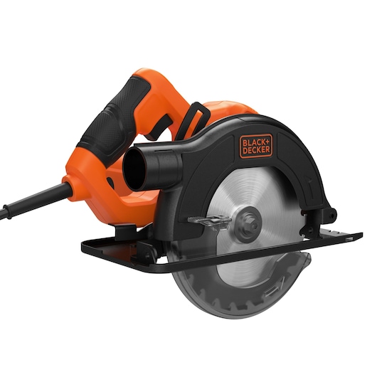 Rear-anged view of the BLACK+DECKER 1200W 165mm Circular Saw.
