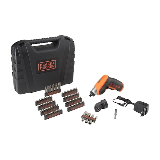 Svitavvita 3.6V Litio in valigetta con testa ad angolo e 98 accessori