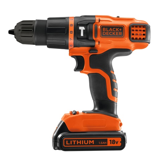 Trapano/Avvitatore a percussione 18V Litio in valigetta con doppia batteria