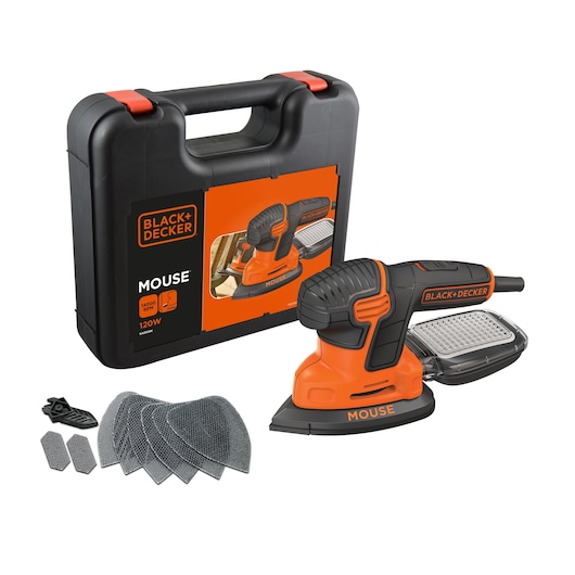 Levigatrice Mouse® 120W in valigetta con 9 accessori