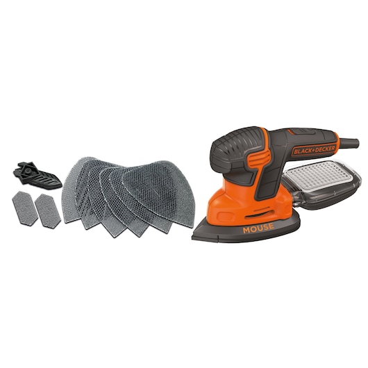 Levigatrice Mouse® 120W in valigetta con 9 accessori