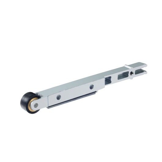 BLACKDECKER KA902EK metal sanding arm accessory with black roller, product on white background, side view.